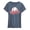 HEATHER BLUE, variant on - Baseball Grandma Short Sleeve Graphic T-Shirt