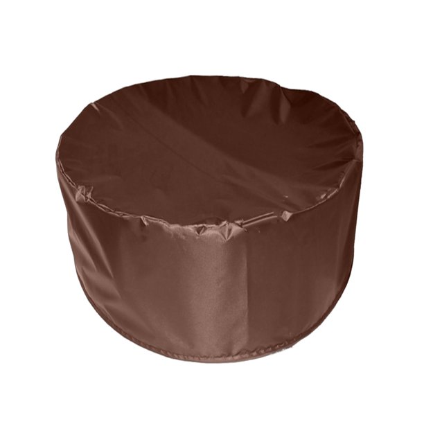 Cubierta de piscina redonda, cubierta de arenero, protector de toldo impermeable para piscinas elevadas café 82x30cm
