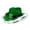 B, variant on FastXmas St. Patrick's Day Green Fedora Hat, Novelties Glittering Sequin Fedora - Patrick's Day Party Hat for Celebrations, Irish Green Hat for Women Men Girls and Boys Decor(15x13.4 In)