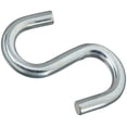 thumbnail image 2 of National N347-856 4" Zinc Plated Steel Open S Hook - Quantity of 15, 2 of 2