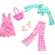 thumbnail image 1 of Barbie Fashion 2-Pack, Pink Dress, Green Top and Pink Pants, Boots, and Pink Purse, 1 of 3