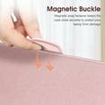 thumbnail image 7 of Fintie Sleeve Case for MacBook Air 15 Inch A3114 A2941 (2023 2024 Release), Folio Book Cover for MacBook Air 15.3" M2 M3 Chip with Touch ID, Rose Gold, 7 of 7