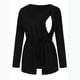 thumbnail image 5 of Mujeres Maternidad Camisas Embarazadas Enfermería Blusa Tops O-Cuello Manga Larga Vendaje Lactancia Materna Odeerbi ODB123177, 5 of 9