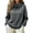 Grey, variant on Yigetop Warm Sweaters for Women Fall Winter Cowl Neck Knit Sweater Long Sleeve Casual Soft Chunky Lightweight Loose Cozy Pullover Tops for Daily Wear Black L