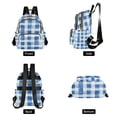 thumbnail image 4 of FORMRS Mini Backpack Purse for Women Quilted Travel Daypack Casual Shoulder Bag, Blue Plain, 4 of 7