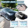 thumbnail image 5 of 3Pack Universal Plastic Car Cover, Disposable Waterproof Dustproof Full with Covers,Plastic Car Cover Elastic Full V4S3, 5 of 8