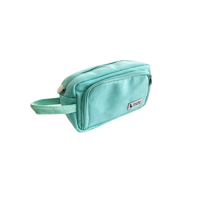 Sidaley Estudiantes Bolsa de lápiz de lona portátil Bolígrafos de oficina Herramienta de maquillaje Estuche de almacenamiento de gran capacidad Type2 NO2