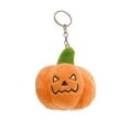 thumbnail image 2 of Llavero con colgante de calabaza pequeña de Halloween, de peluche, de terciopelo, para regalo de cumpleaños, 2 of 6