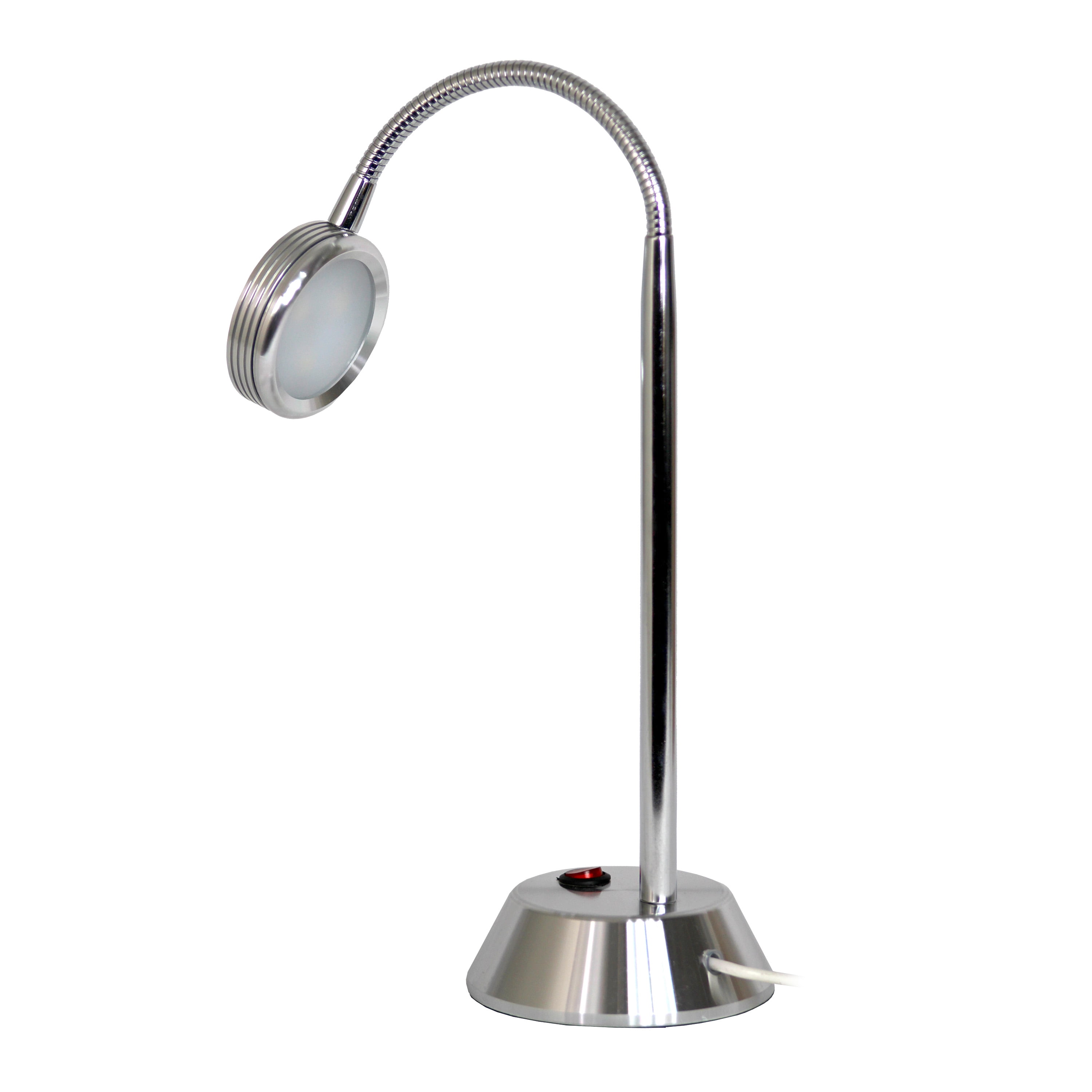 Simple Designs Chrome High Power Led Desk Lamp With Flexible Simple Designs Chrome High Power Led Desk Lamp With Flexible Gooseneck Com