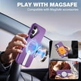 thumbnail image 2 of ExoGuard for Samsung Galaxy S25 Plus Case, Adjustable Metal Kickstand, Soft Skin-Friendly Silicone Cover, Anti-Scratch Microfiber Lining - Purple, 2 of 7