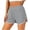 Gray, variant on Womens Athletic Shorts Thin Comfy Elastic Waist Split Shorts Summer Clothes Active Hot Pants for Workout Fitness Running