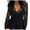 A-Black247, variant on Yuanlong Womens T-Shirts Black Lace Deep V Neck Sheer Long Sleeve Tshirt Valentine'S Day Spring Chic Elegant Ladies Tops