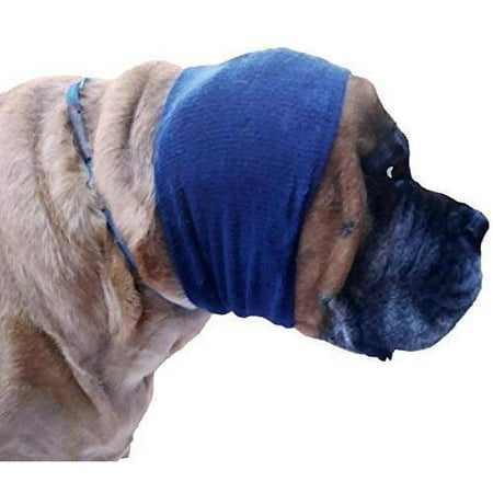 UPC: 0856340004136 | Happy Hoodie X-Large Navy Blue for big dogs like Shepherds Goldens Chows Malamutes Pit Bulls helps calm comfort and protect your dog