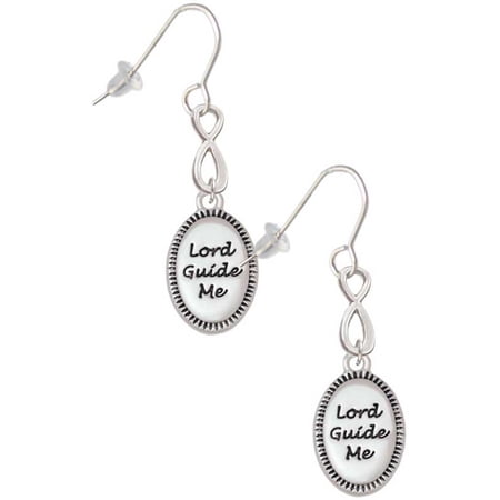 Delight Jewelry Lord Guide Me Silver tone Infinity French Earrings
