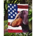 thumbnail image 3 of Montenegrin Mountain Hound American Flag Garden Flag, 3 of 3