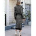 thumbnail image 6 of Women'S Sweater Set Cardigan Autumn Casual Loose Going Out Casual Suit, 6 of 7
