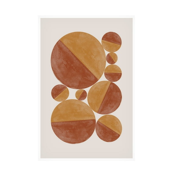 THE MIUUS STUDIO 'Burnt Orange Bols' Canvas Art