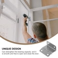 thumbnail image 4 of 10PCS 15mm Plate Four-hole Hinge Wooden Box Inside Outside Installation Hinge, 4 of 9