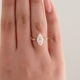 thumbnail image 4 of Cora Jewellery 2CT Vintage Style Marquise Moissanite Engagement Ring For Women, 14K Yellow Gold, 4 of 6