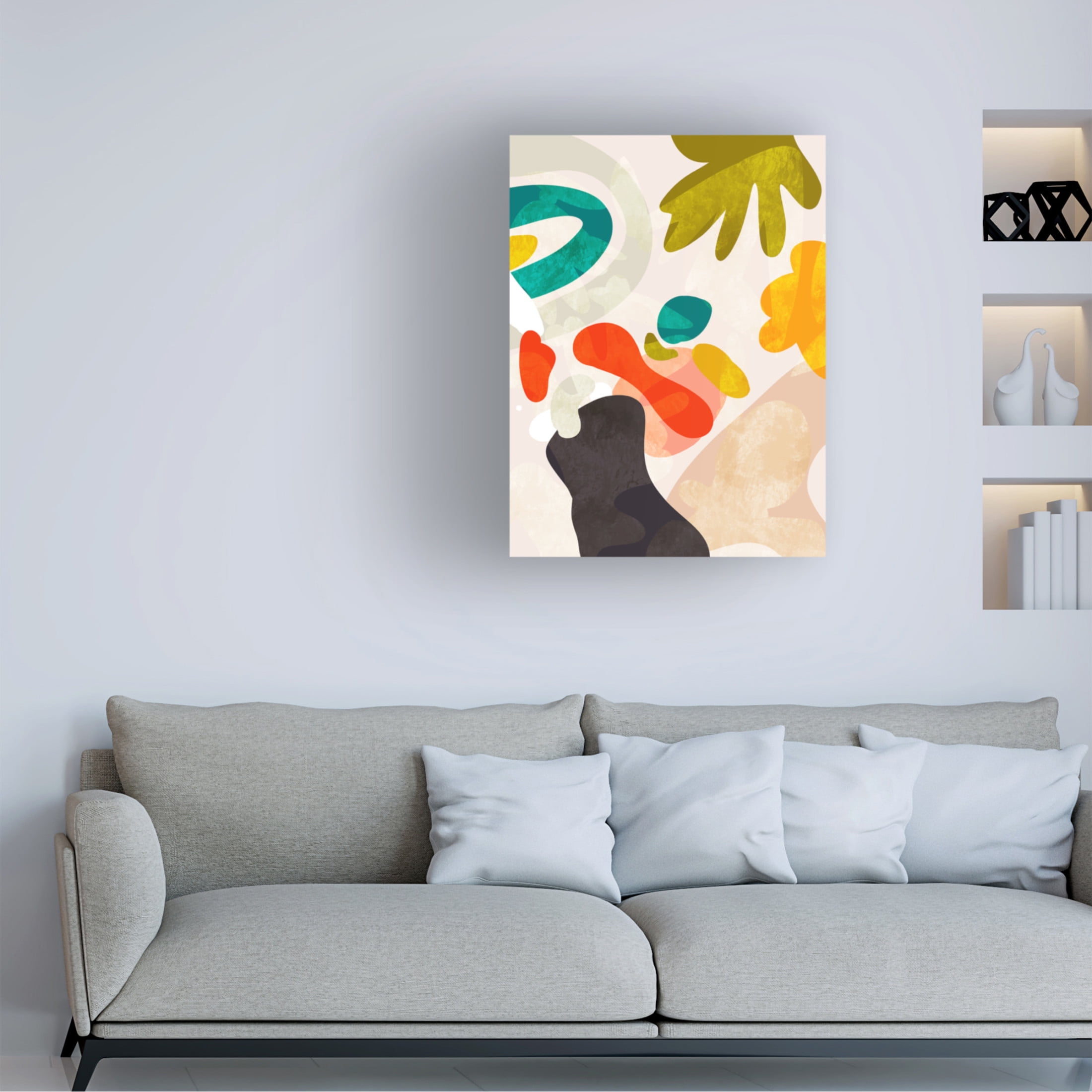 Trademark Fine Art Ana Rut Bre Cutouts Bauhaus 3 Canvas Wall Art