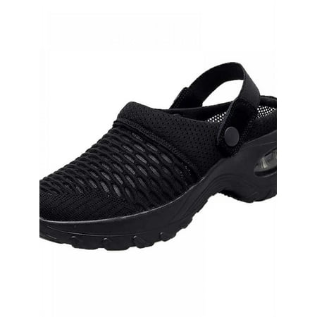 

Women s Breathable Casual Air Cushion Slip-on Shoes Mesh Garden Shoes Mesh Mules Sneaker Sandals Walking Sandals
