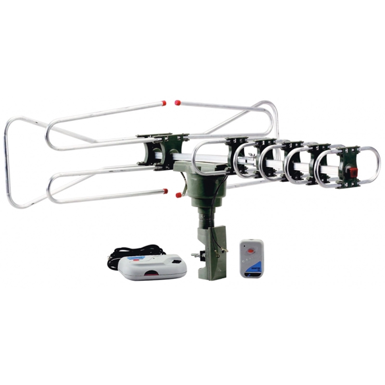 QuantumFX QFX ANT-105 HD//DTV//UHF//VHF//FM 360 Degree Motorized Rotating Antenna