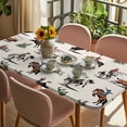 thumbnail image 3 of Western Cowboys Table Cloths for 4 Foot Rectangle Tables, Beige Vintage Country Cactus Patio Waterproof Elastic Fitted Tablecloths, Washable Rectangular Table Cover for Camping, 3 of 8