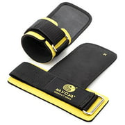 Nayoya Weight Lifting Straps - with Built in Adjustable Wrist Support Wrap and Palm Protecting Non Slip Grip Pads