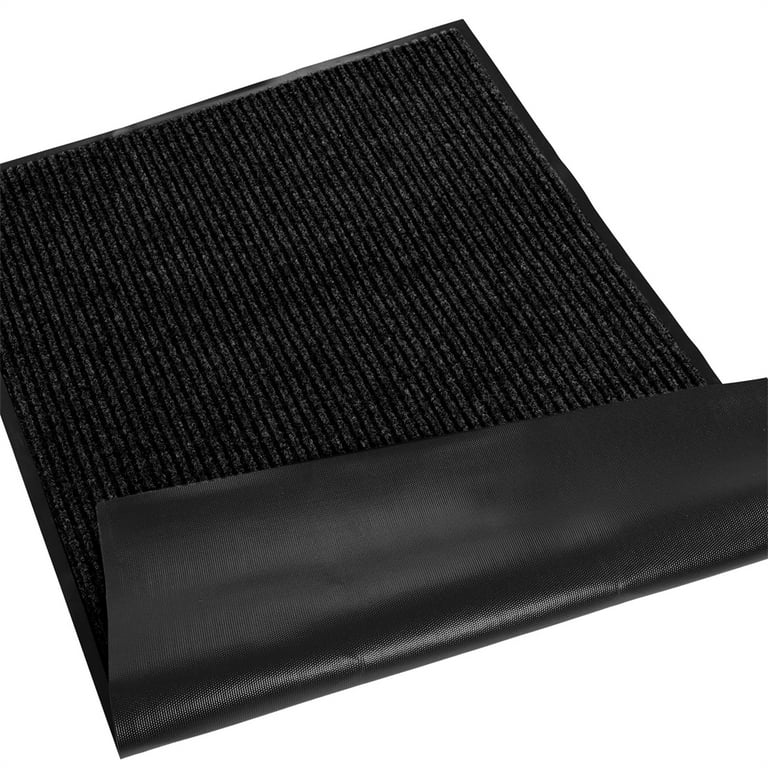 DEXI Large Door Mat Front Indoor Outdoor Doormat,Heavy Duty Rubber Outside  Rug for Entryway Patio Garage,4'x6',Black