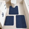 thumbnail image 7 of Bath Rugs for Bathroom Extra Thick- Anti-Slip Bath Mats Soft Plush Yarn Shaggy 100% Strong Mirco Polyeste Mat Living Room Bedroom Mat Floor Water Absorbent(Navy,24x48 - Inches), 7 of 7