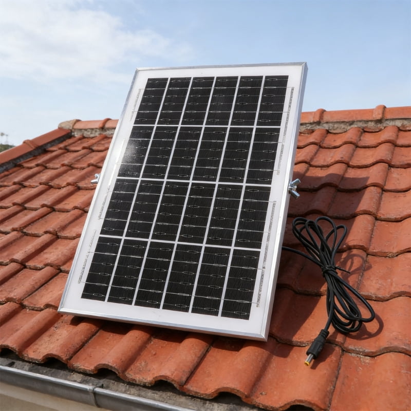 Monocrystalline Solar Panel 12V 12W for Harsh Weather Conditions IP66 Waterproof