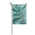 thumbnail image 1 of NUDECOR Marbled Green and Blue Abstract Golden Sequins Liquid Marble Ink Pattern Garden Flag Decorative Flag House Banner 12x18 inch, 1 of 1