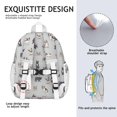 thumbnail image 5 of Boston Terrier Backpack for School,Cute School Bag,Schoolbag with Adjustable Shoulder Straps & Padded Back,15"x11.42"x5.5", 5 of 6