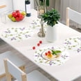 thumbnail image 6 of GZHJMY Violet Flowers Round Placemats for Dining Table Set of 6 Washable Table PVC Placemats Table Decoration Heat Insulation（8）, 6 of 7