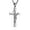 Silver, variant on Dove Holy Land Gift INRI Cross Crucifix stainless steel Pendant Necklace With Free Chain (Silver)