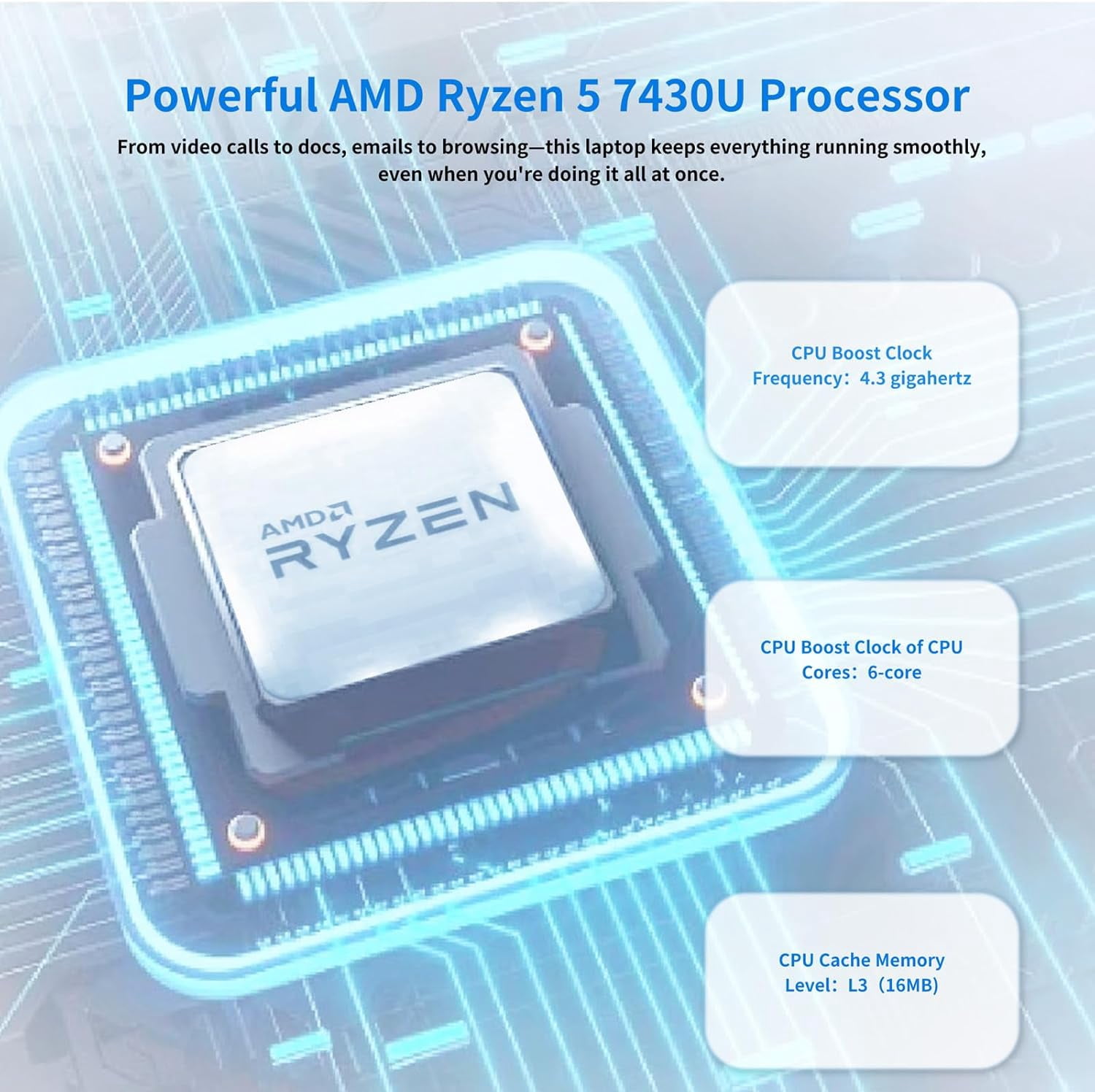 HP Flagship 17 Laptop Business Computer, AMD Ryzen 5 7430U, 8GB RAM, 512GB SSD, 17.3 FHD IPS Display, AMD Radeon Graphics, Wi-Fi 6, Fast Charge, Windows 11 Pro