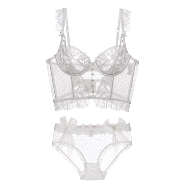 Gibobby Sujetador De Encaje Para Mujer Lencería Sexy para Mujer Baby Doll Mujer Sexy Color Negro Mono Sensual y Elegante Fina Lenceria para Dama(WH2, G)