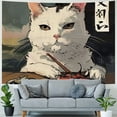 thumbnail image 4 of Orinice Cute Cat Tapestry Wall Hanging Unique Style Graphic Tapestries Home Decor for Living Room Bedroom Dorm 40x30inch, 4 of 6