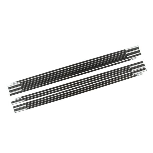 2PCS Fiberglass Tent Pole Rod Replacement Accessories for Hiking Camping, Outdoor Adjustable Tarp Pole - 2 Poles 7 Section Each