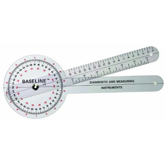 Baseline - 12-1000 Plastique 360 Degrés Goniomètre, 12" Longueur