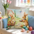 thumbnail image 2 of Pillow Covers 18x18, Easter Decorations Throw Pillow Covers, Spring Decor for Home Bedroom Couch Cushion Cover, Multicolor, 2 of 7