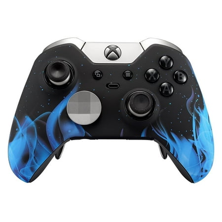 Blue Fire Xbox One Elite Rapid Fire Custom Modded Controller 40 Mods for All Major Shooter Games, Auto Aim, Quick Scope, Auto Run, Sniper Breath, Jump Shot, Active Reload &