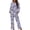 Purple Ghost, variant on Garronmavis Fall Pumpkin Women's Pajama Set 2-Piece Long Sleeve Casual Sleepwear Button Down Nightwear with Pockets