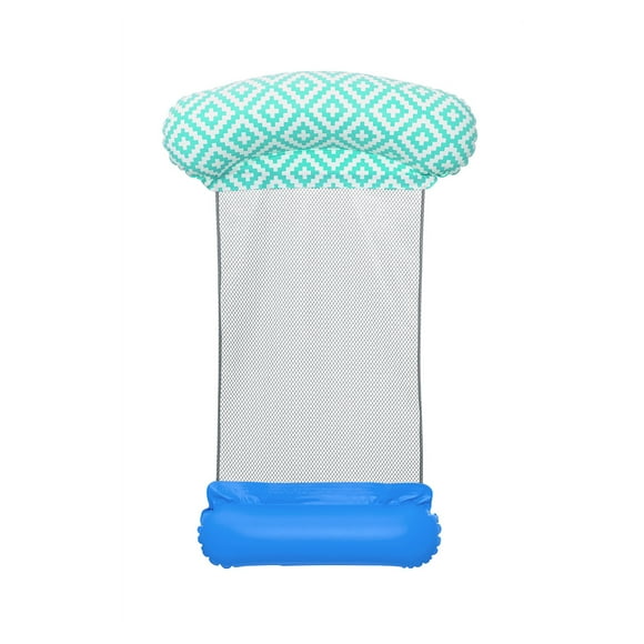 Montable Cama Camastro Inflable Flexible Grecas Bestway Azul Plástico Resistente