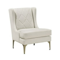 Lexicon Savoy Chenille Accent Chair in Taupe