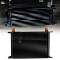 thumbnail image 5 of Universal Aluminum Engine Transmission Oil Cooler Fit for British Model Black 25 Row, 5 of 9