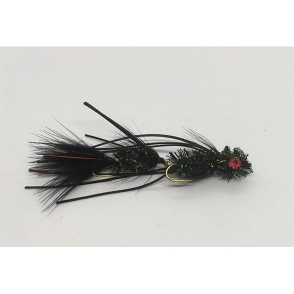 Articulated Circus Peanut - Black - Articulated Streamer