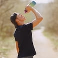 thumbnail image 4 of Soidarity Colador de botella de agua para hacer ejercicio con gradiente de 1L, soporte de vaso de plástico a prueba de fugas de gran capacidad para viajes Ropa Deportiva, Zapatos No.01 Soidarity OD002189-01, 4 of 6