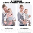 thumbnail image 4 of Cangurera Portabebé FINYQBET rosa Multifuncional con Asiento Transpirable para Niños de 0 a 40 Meses, 4 of 9