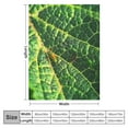 thumbnail image 4 of Creowell  Green Leaf Blanket Flannel Plant Throw Blankets Soft Plush Giant Leaf Blanket Leaves Design Couch and Sofa Leaf Blanket Leaf Design Accent for Plant Lovers White, 4 of 6